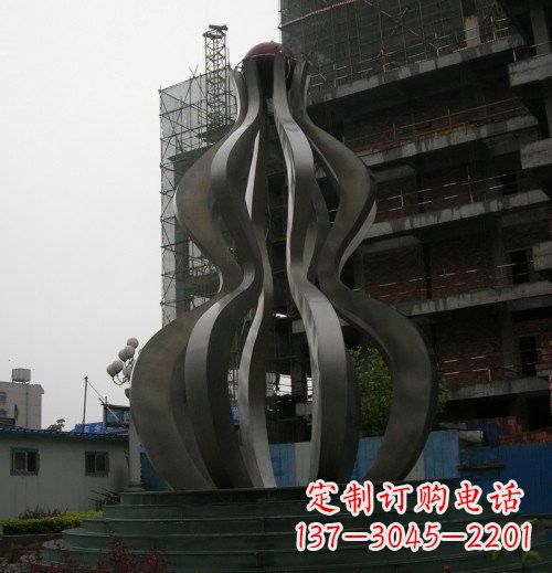 漳州优雅大气的不锈钢葫芦雕塑