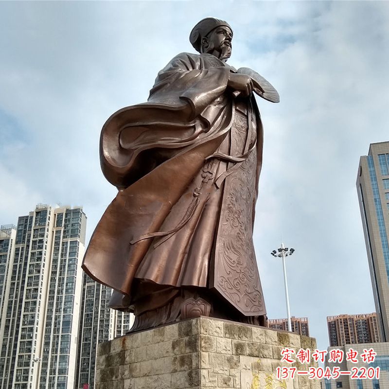漳州珍贵的雕塑艺术--诸葛亮卧龙先生