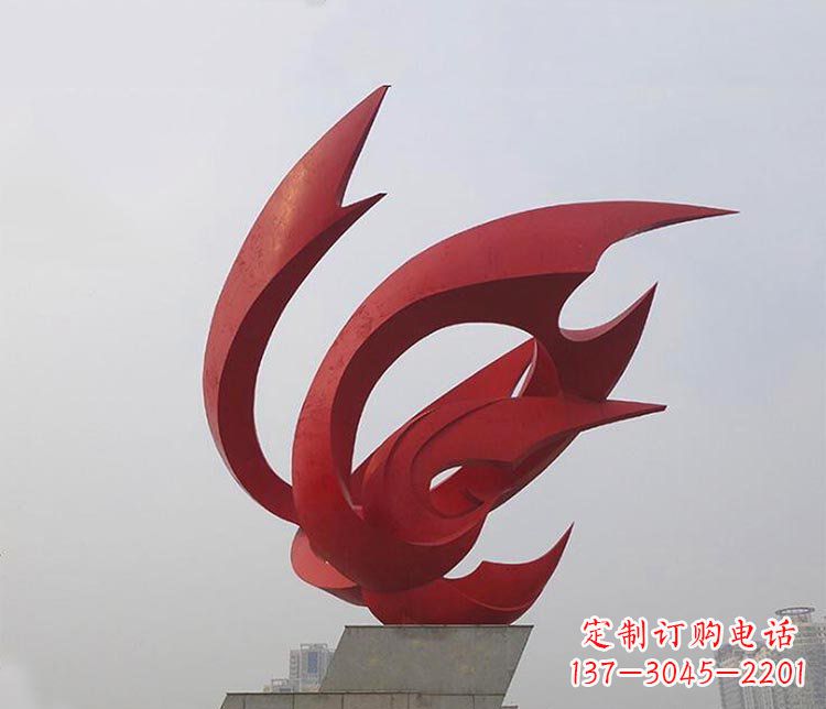 漳州大型不锈钢凤凰雕塑