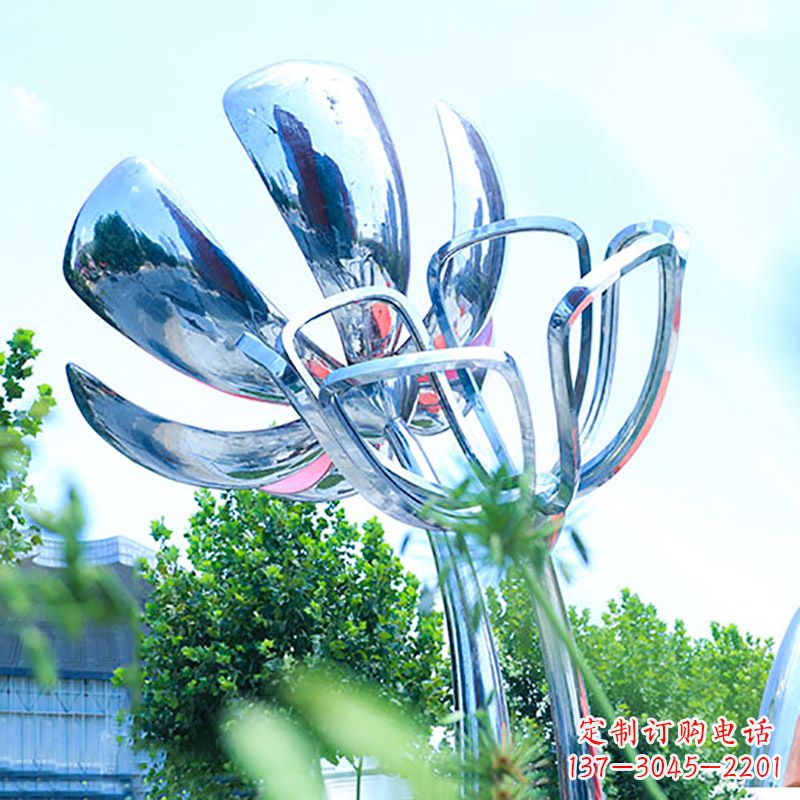 漳州精美不锈钢玫瑰雕塑