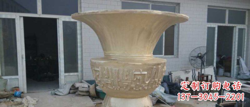 漳州高品质大型花盆铜雕