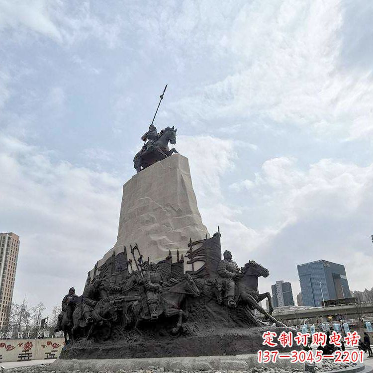 漳州精美西汉名将石雕像——荣耀霍去病
