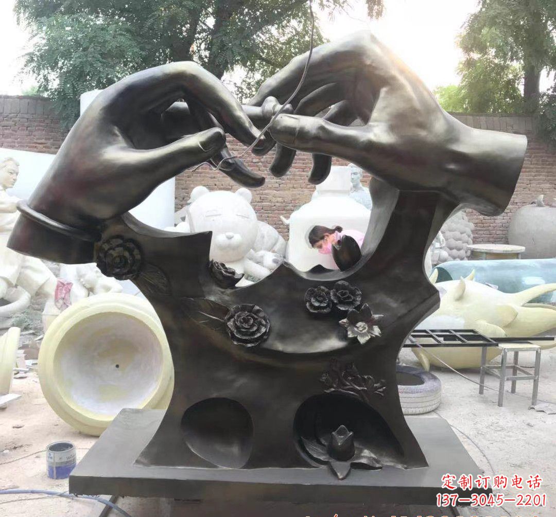 漳州精美铜戒指雕塑