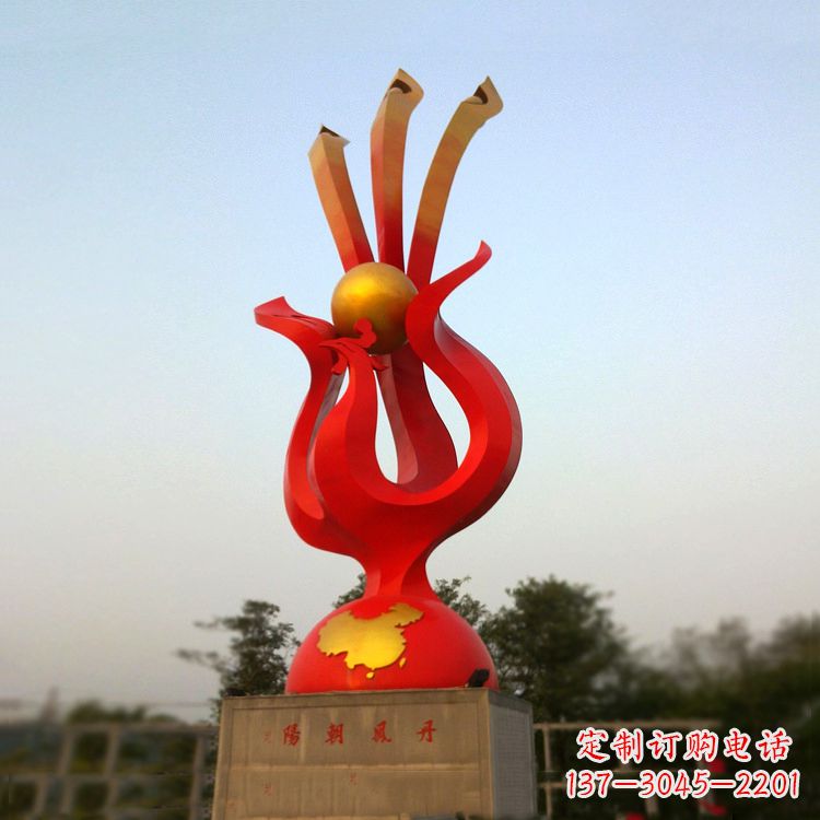 漳州精美不锈钢凤凰雕塑