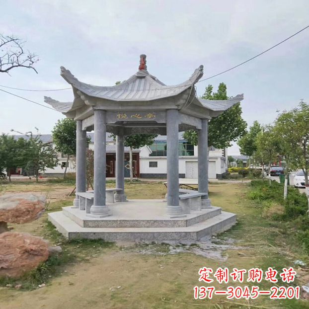 漳州中领雕塑 | 六角石凉亭公园雕塑