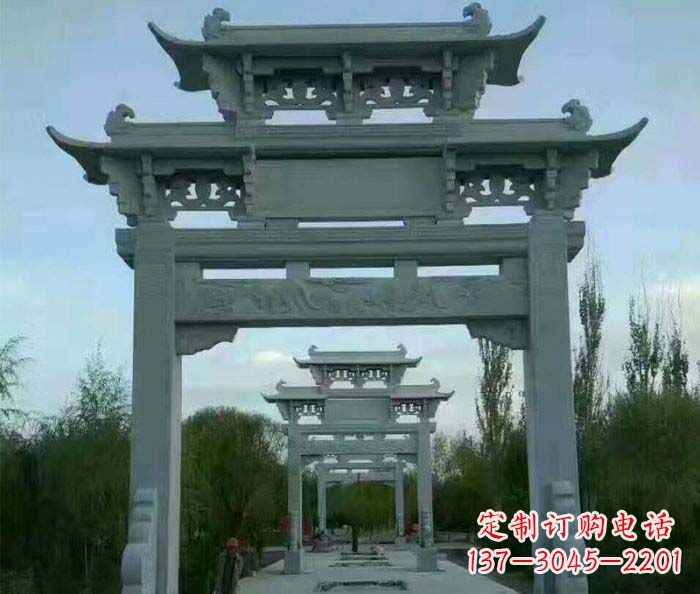 漳州牌坊雕塑精美大理石雕塑艺术
