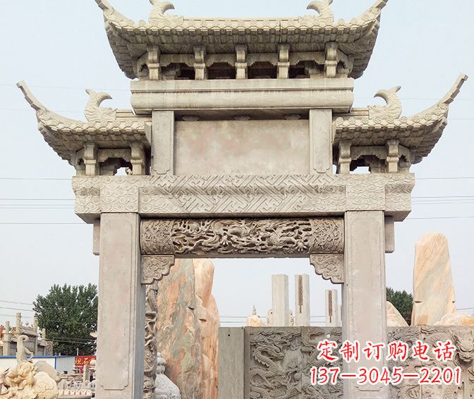 漳州特色大理石牌坊石雕