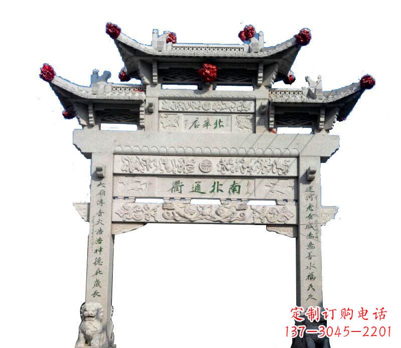 漳州精美石牌坊雕塑