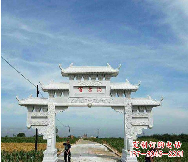 漳州西方风格石牌坊石雕