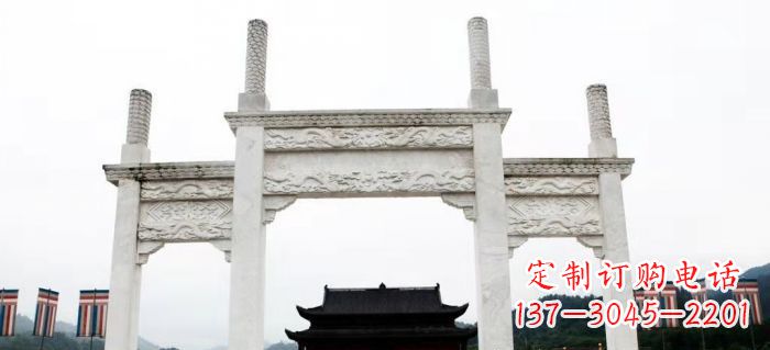 漳州道路大理石牌坊 (3)