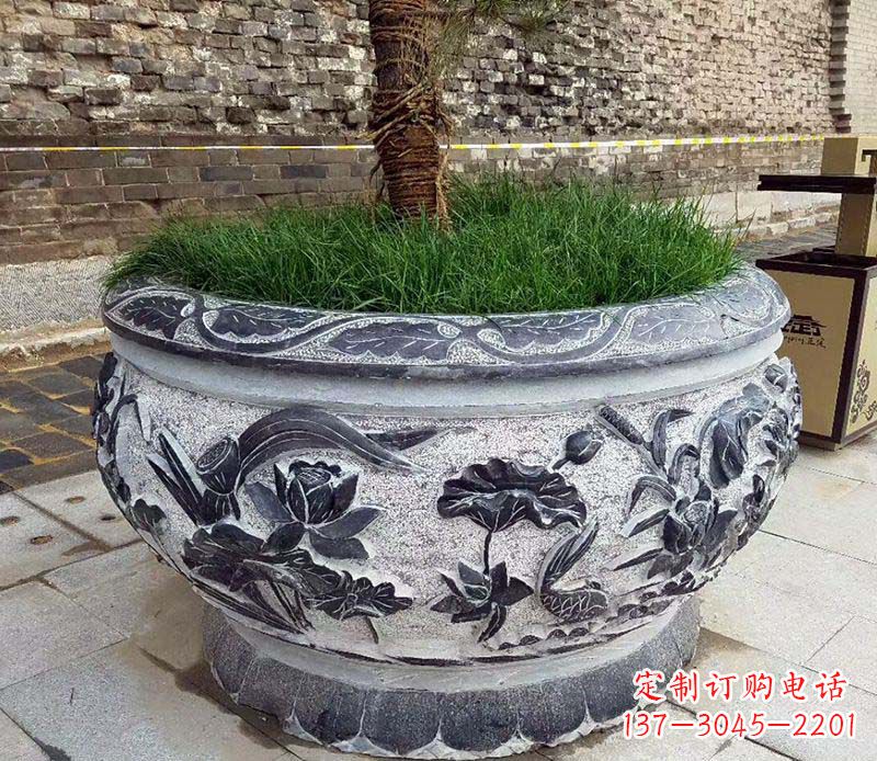 漳州精美花盆雕塑,点亮你的道路景观