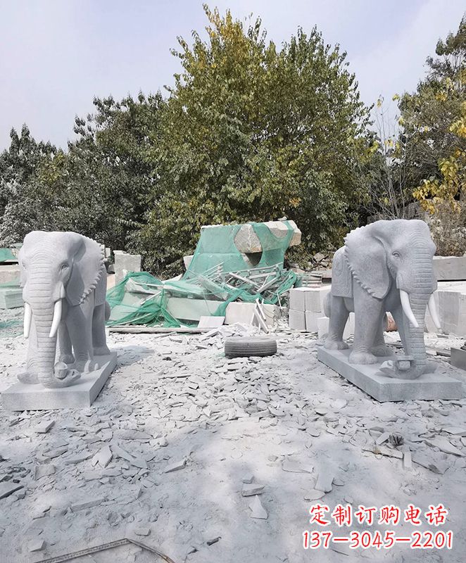 漳州雕刻大象的石雕