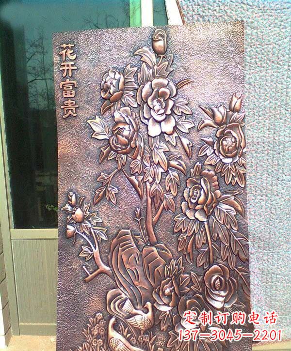 漳州锻铜牡丹雕塑
