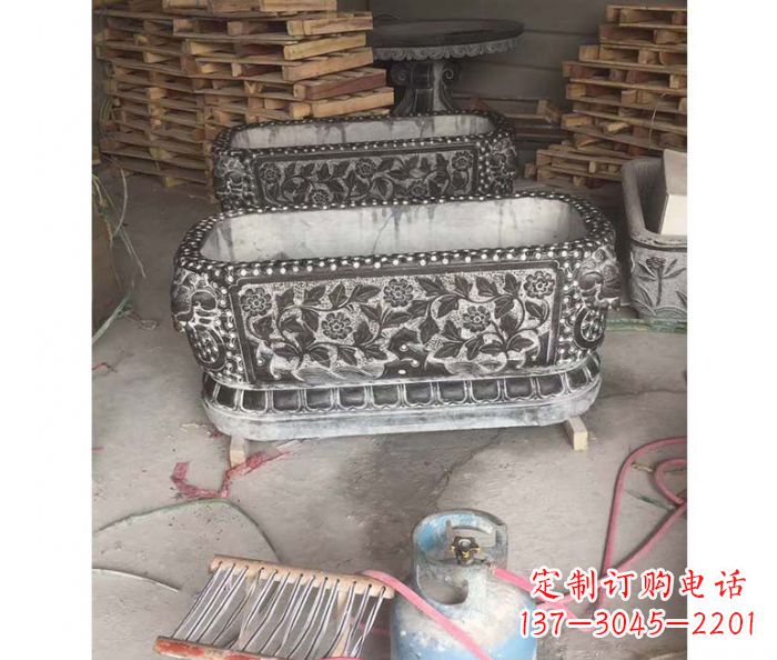 漳州仿古石水缸雕塑