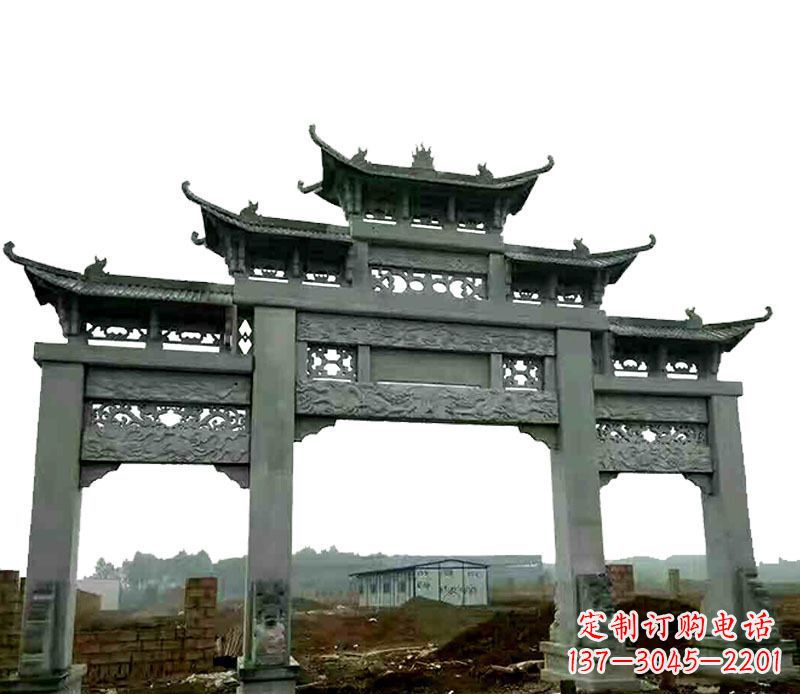 漳州中领雕塑精美牌坊石雕,高品质时尚艺术