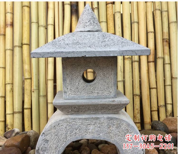 漳州仿古公园照明石灯笼石雕 (3)