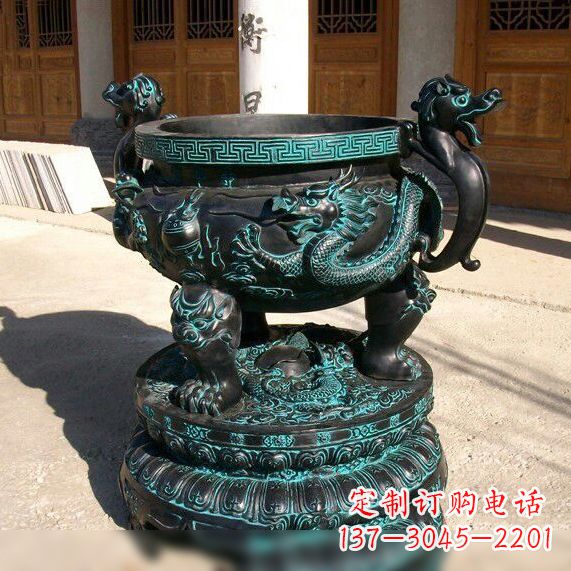 漳州传统工艺青铜龙雕塑