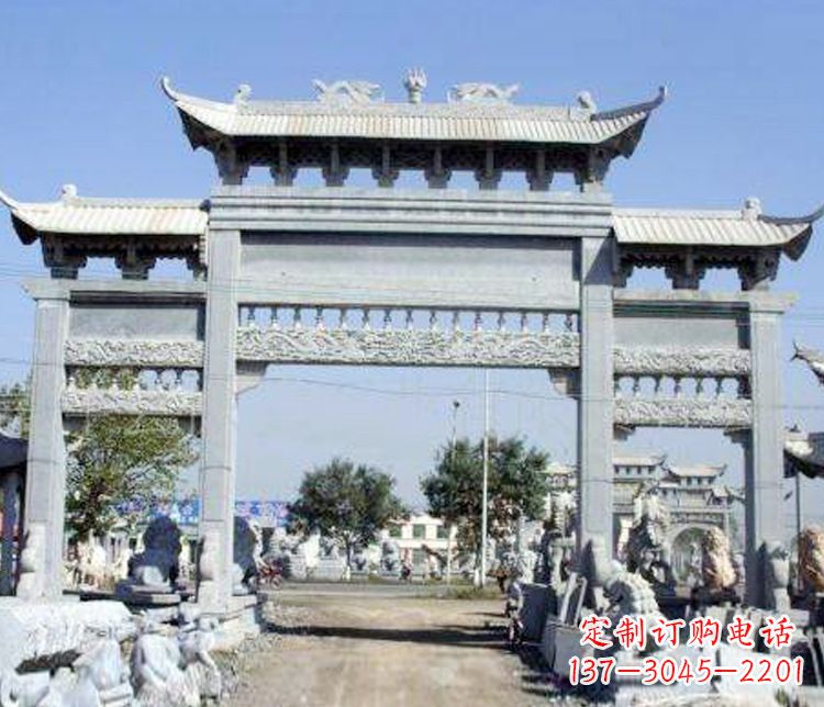 漳州仿古牌坊石雕精美定制