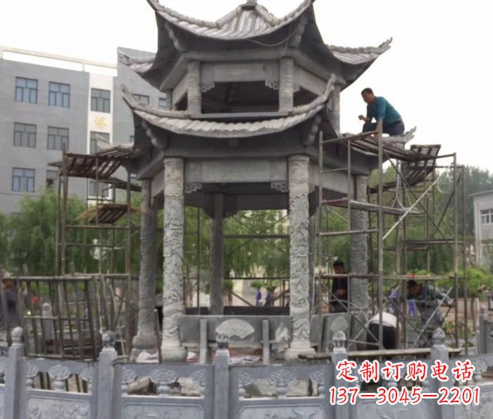 漳州仿古双层石雕凉亭