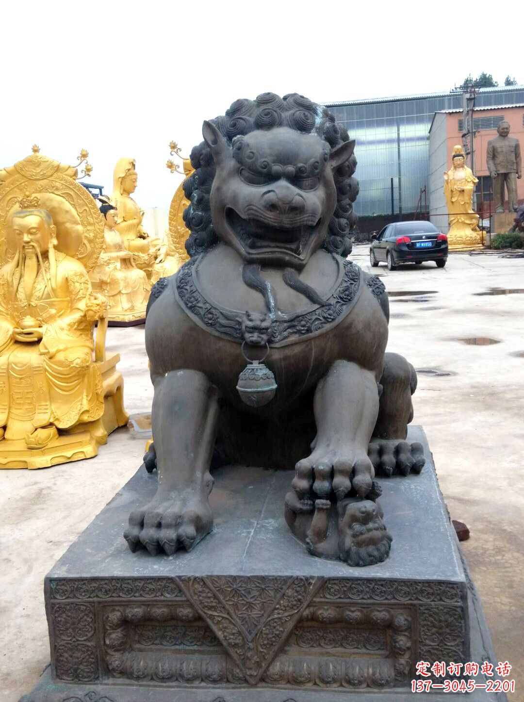 漳州精美仿古铜狮子雕塑