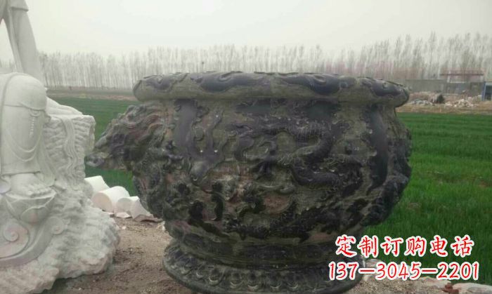 漳州仿古圆形水缸石雕