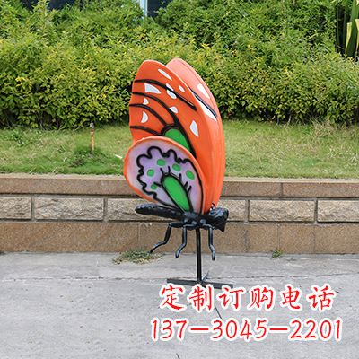 漳州高端红色蝴蝶雕塑