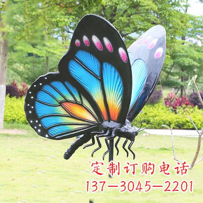 漳州蓝蝴蝶雕塑-让你的室内空间焕发生机