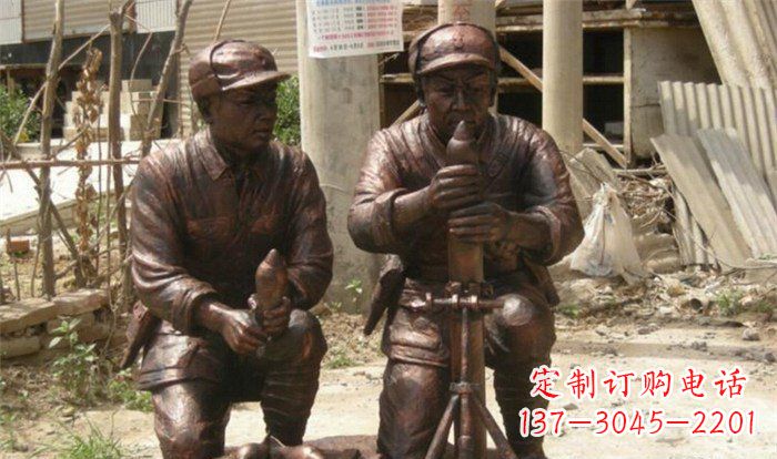 漳州英勇勇士铜雕