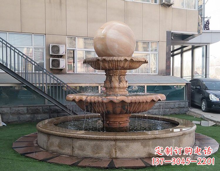 漳州风水球喷泉石雕 (2)