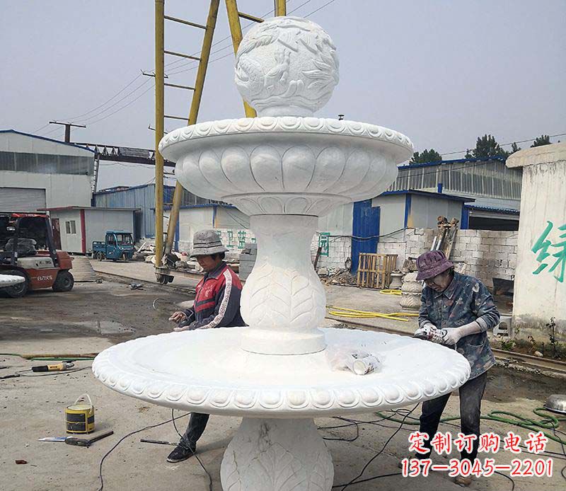 漳州风水球喷泉石雕1