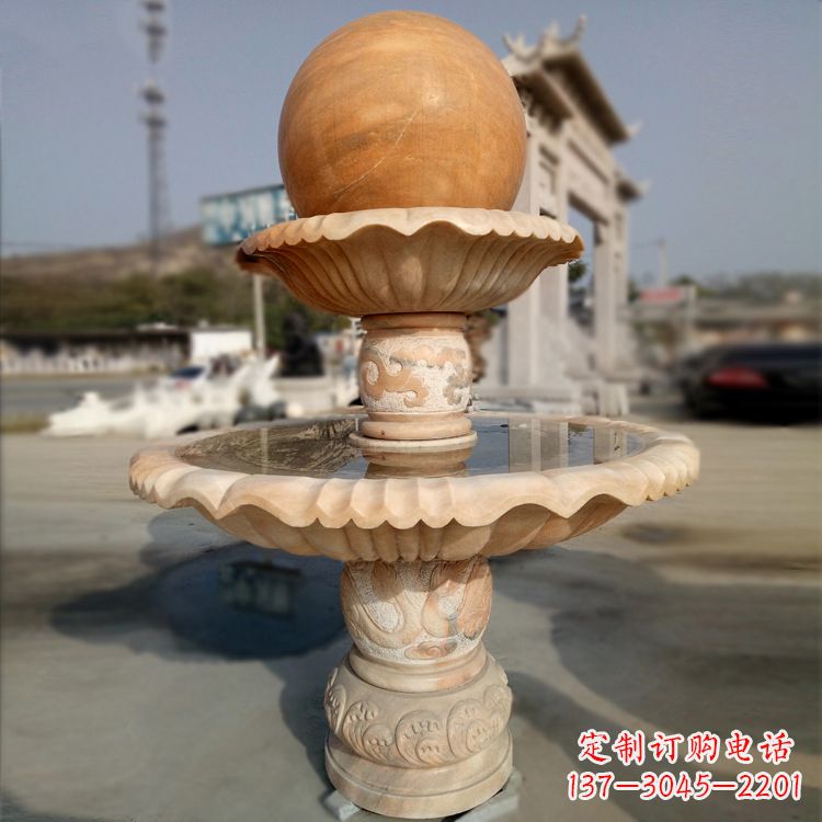 漳州精致的风水球石雕塑