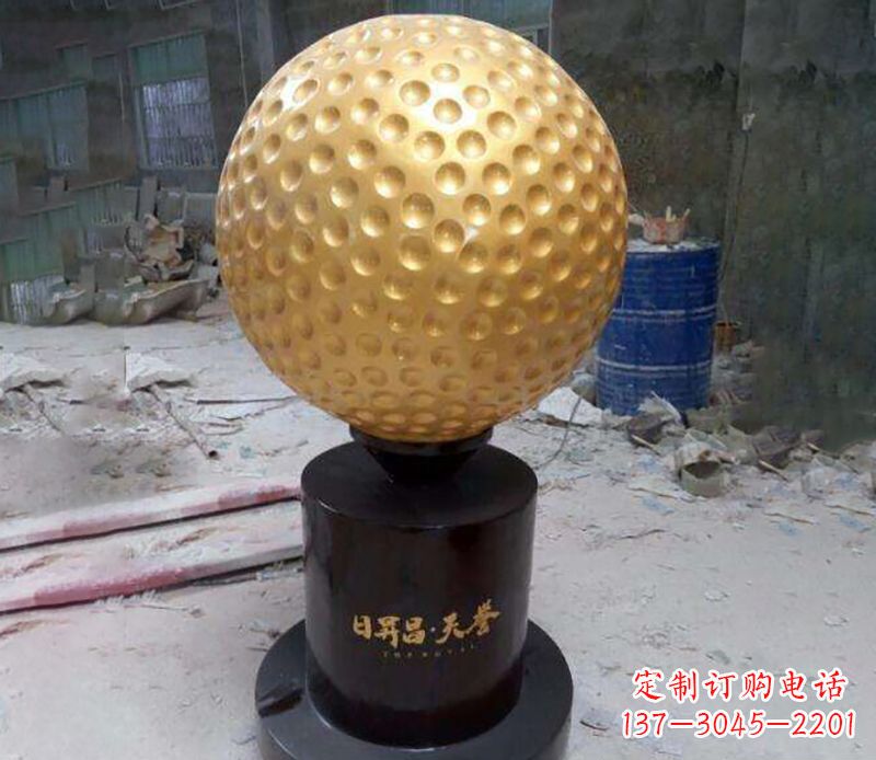 漳州精致高尔夫球铜雕