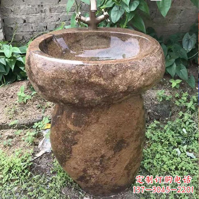 漳州精美手雕石花盆,传承古典品位