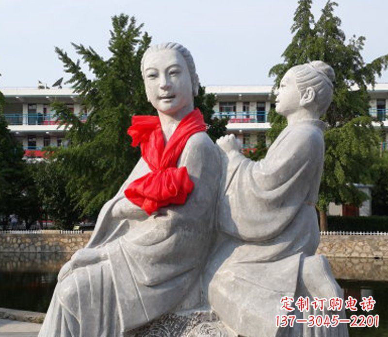 漳州爱与温柔——领雕”母亲”石雕景观装饰