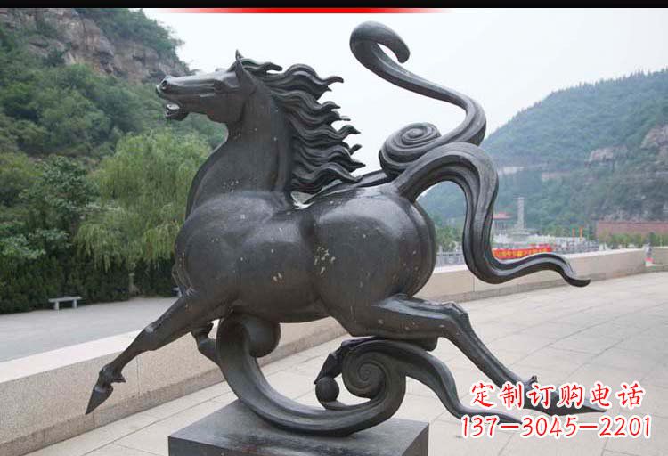 漳州公园奔马铜雕 (2)