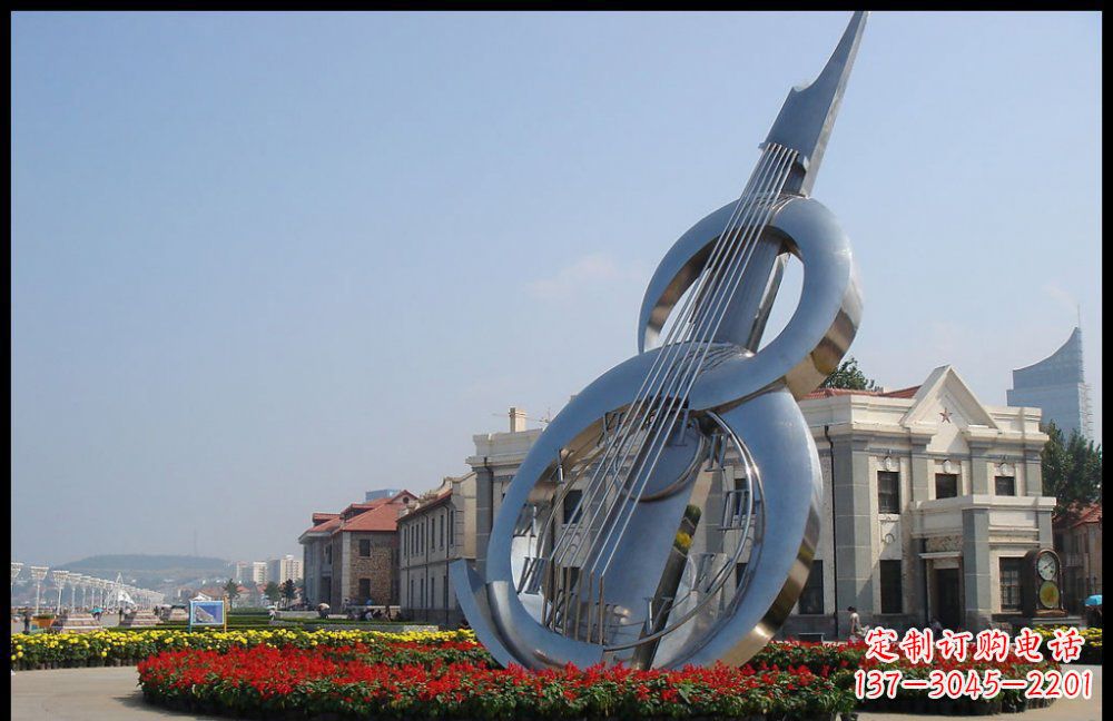漳州YFZD-001不锈钢抽象大提琴雕塑