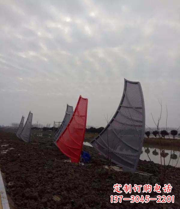 漳州不锈钢抽象帆船雕塑