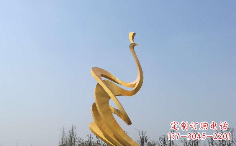 漳州抽象凤凰不锈钢雕塑