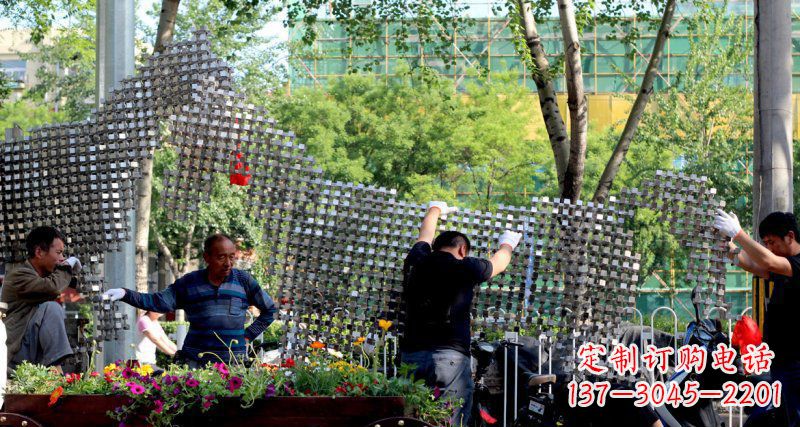 漳州中领雕塑 - 动物抽象不锈钢雕塑