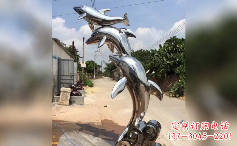 漳州产品名称优雅海豚雕塑