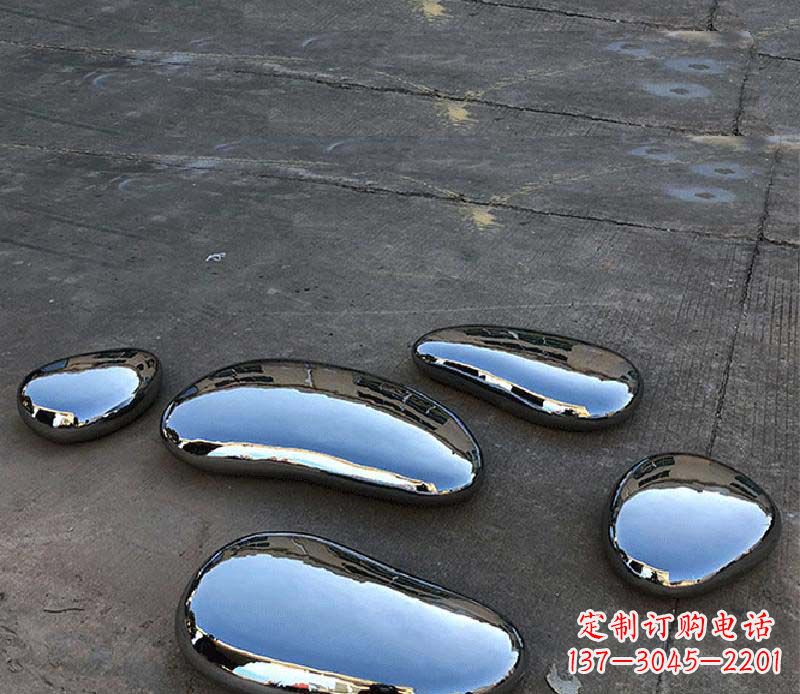 漳州不锈钢水滴景观雕塑美轮美奂,营造自然灵动