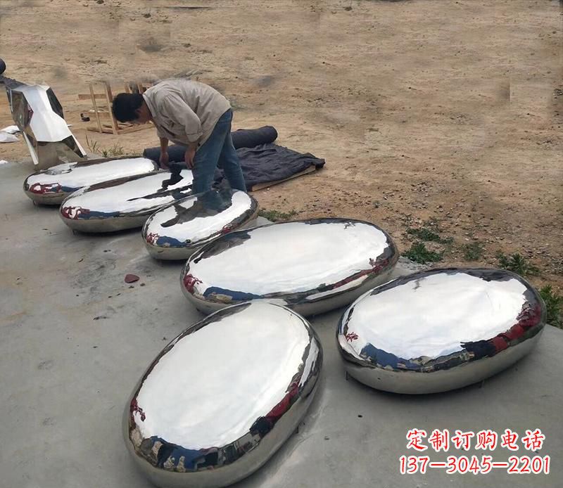 漳州公园不锈钢水滴景观摆件雕塑