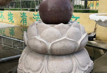 漳州金色彩绘风水球雕塑