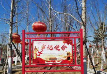 漳州创意不锈钢使命标牌雕塑