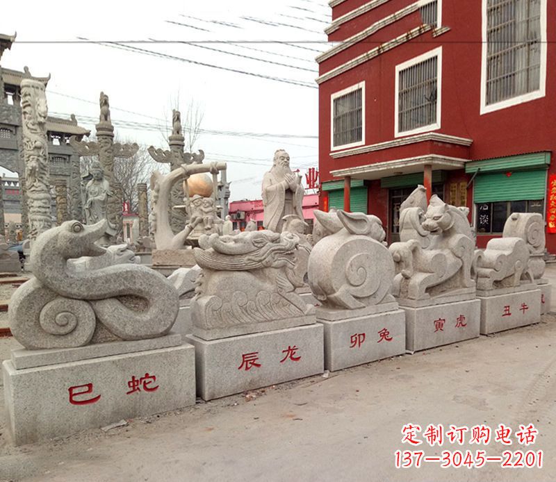 漳州产品名称公园动物大理石雕塑