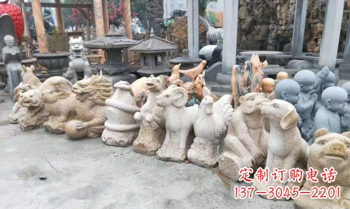 漳州十二生肖动物雕塑