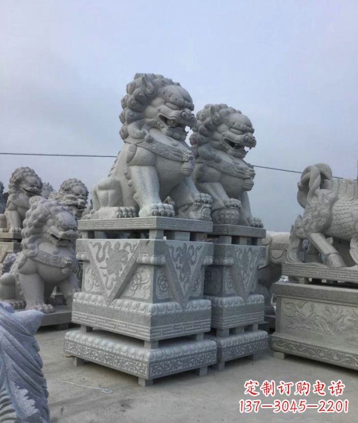 漳州大理石狮子石雕