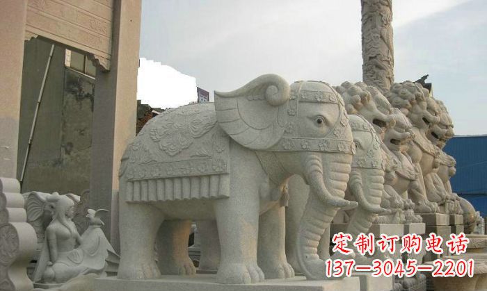 漳州产品名称优雅雕塑大象招财雕塑