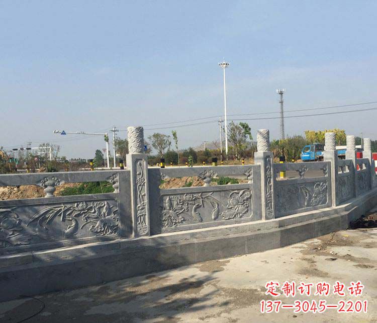 漳州风格各异的精美公园仿古石栏板雕塑