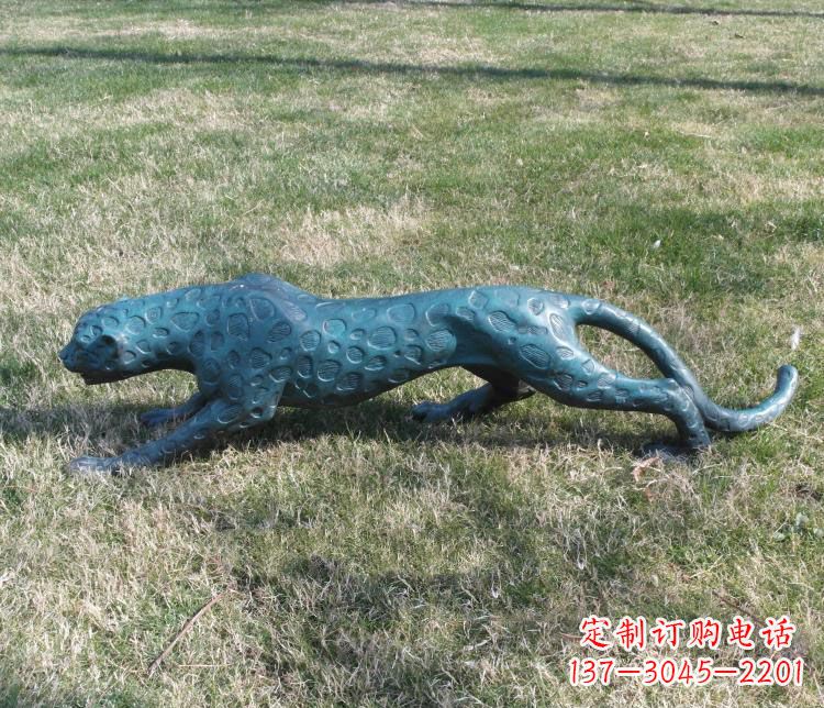 漳州优质铜质金钱豹雕塑